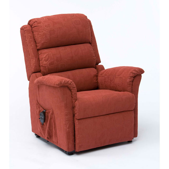 Nevada Petite Dual Motor Riser Recliner - Terracotta
